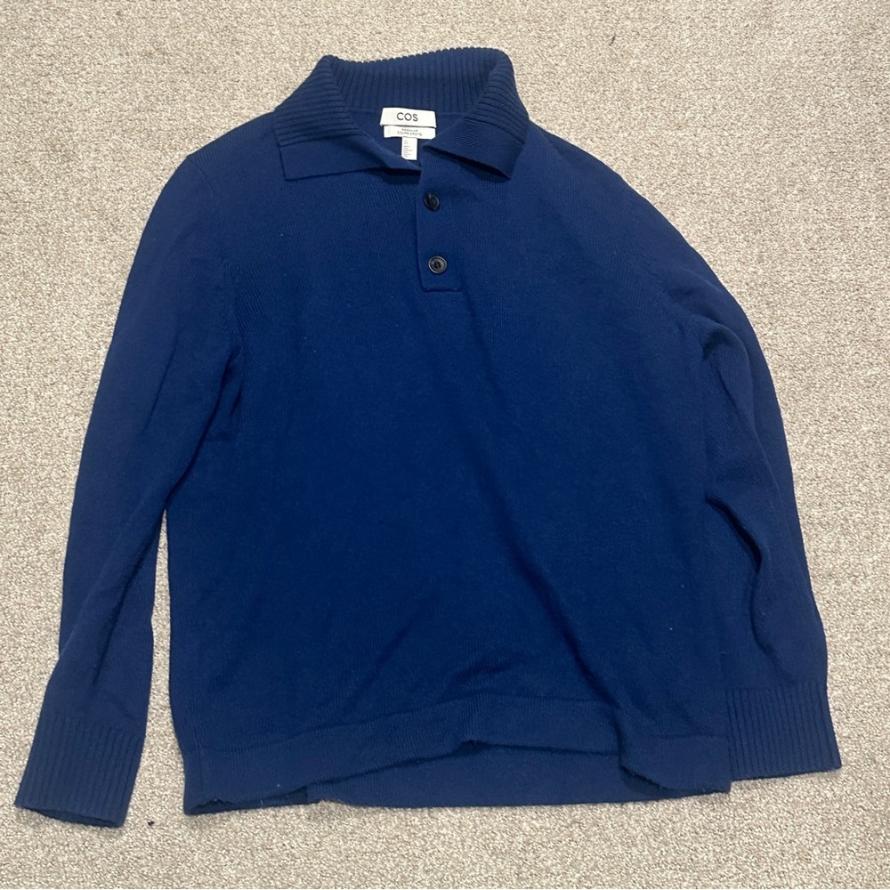 COS Wool and Cashmere Polo Shirt